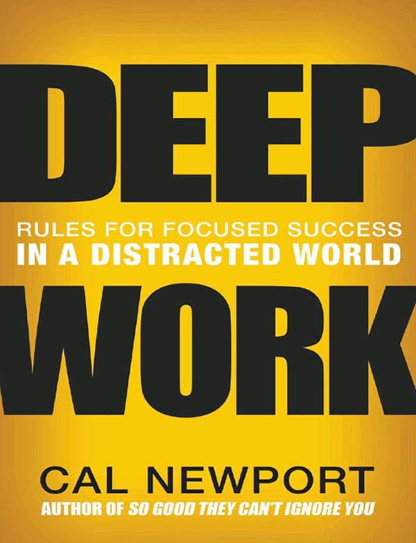 《深度工作：在分心的世界中专注成功的规则》原名：《Deep Work: Rules for Focused Success in a Distracted World》Cal-Newport【文字版_PDF电子书_下载】